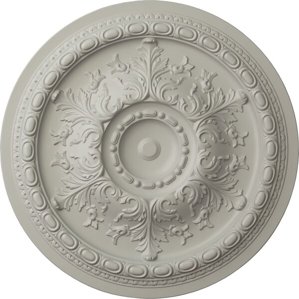 Ekena Millwork Oslo Ceiling Medallion (Fits Canopies up to 7 5/8"), Hand-Painted Pot of Cream, 38 3/8"OD x 2 7/8"P CM38OSPCF - main
